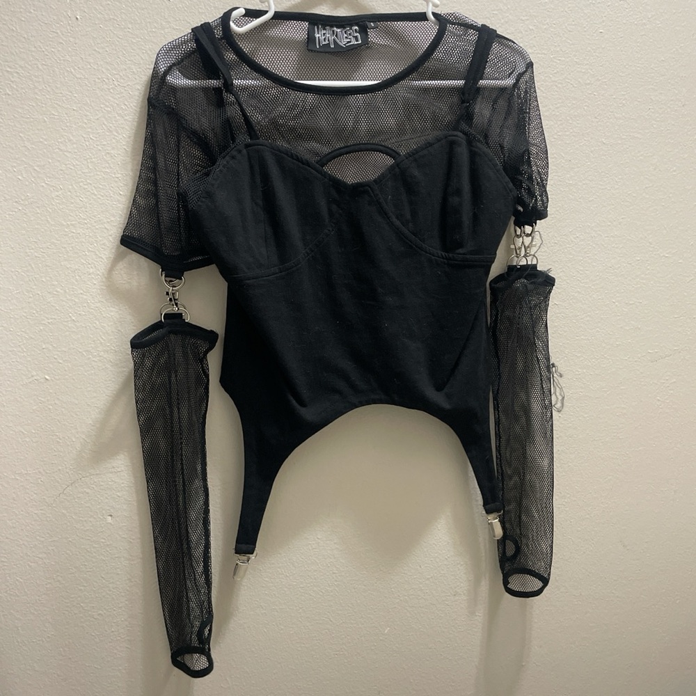 HEARTLESS FISHNET LISHA TOP - Picture 4 of 4